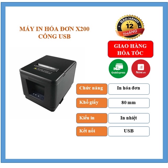 Máy in bill Xprinter X200 (USB)