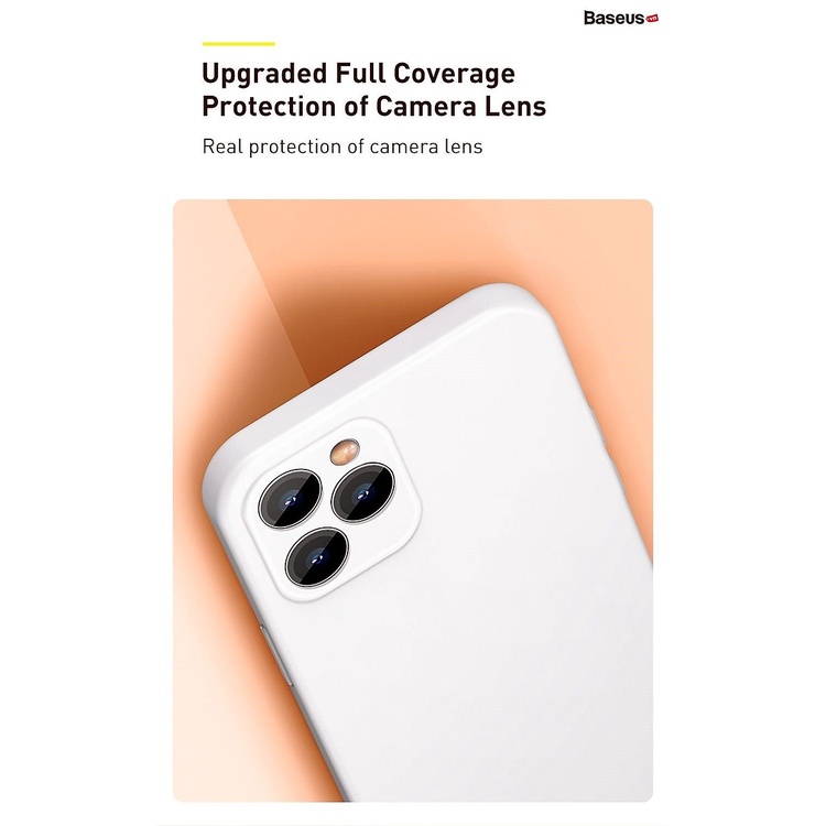 Ốp lưng kháng khuẩn Baseus Liquid Silica Gel Protective Case dành cho iPhone 12 Promax/ 12 Pro_ Hàng Chính Hãng