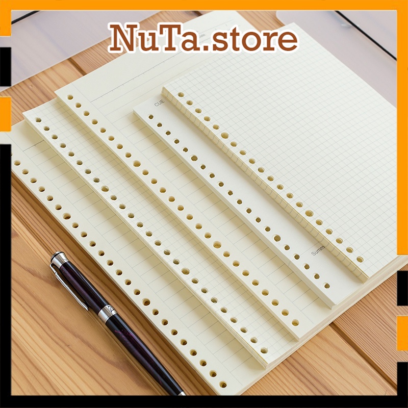 Giấy sổ còng refill 100 gsm A4 A5 B5 ruột sổ planner bullet journal