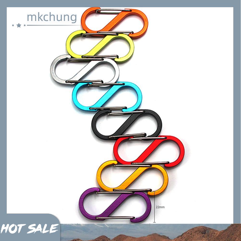 Móc khóa hình số 8 bằng hợp kim nhôm tiện dụng