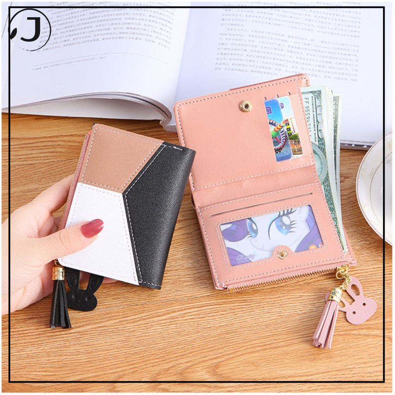 Ví Cầm Tay Dáng Ngắn Da Pu 2 Lớp Thời Trang Cho Phụ Nữ