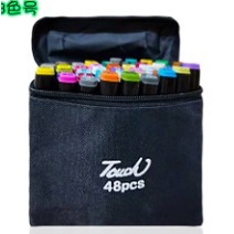 Bút Màu Marker Touch Cool Túi Vải 48 PCS, Cây Màu Chuyên Nghiệp Họa Cụ Tô Màu Dạ Vẽ Tranh Anime