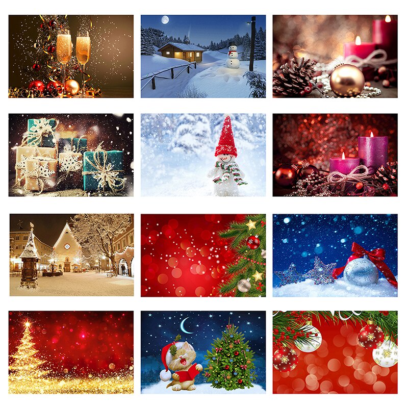 Phụ Kiện Trang Trí Phông Nền Chụp Ảnh Giáng Sinh Hình Ông Già Noel / Người Tuyết Bằng Gỗ