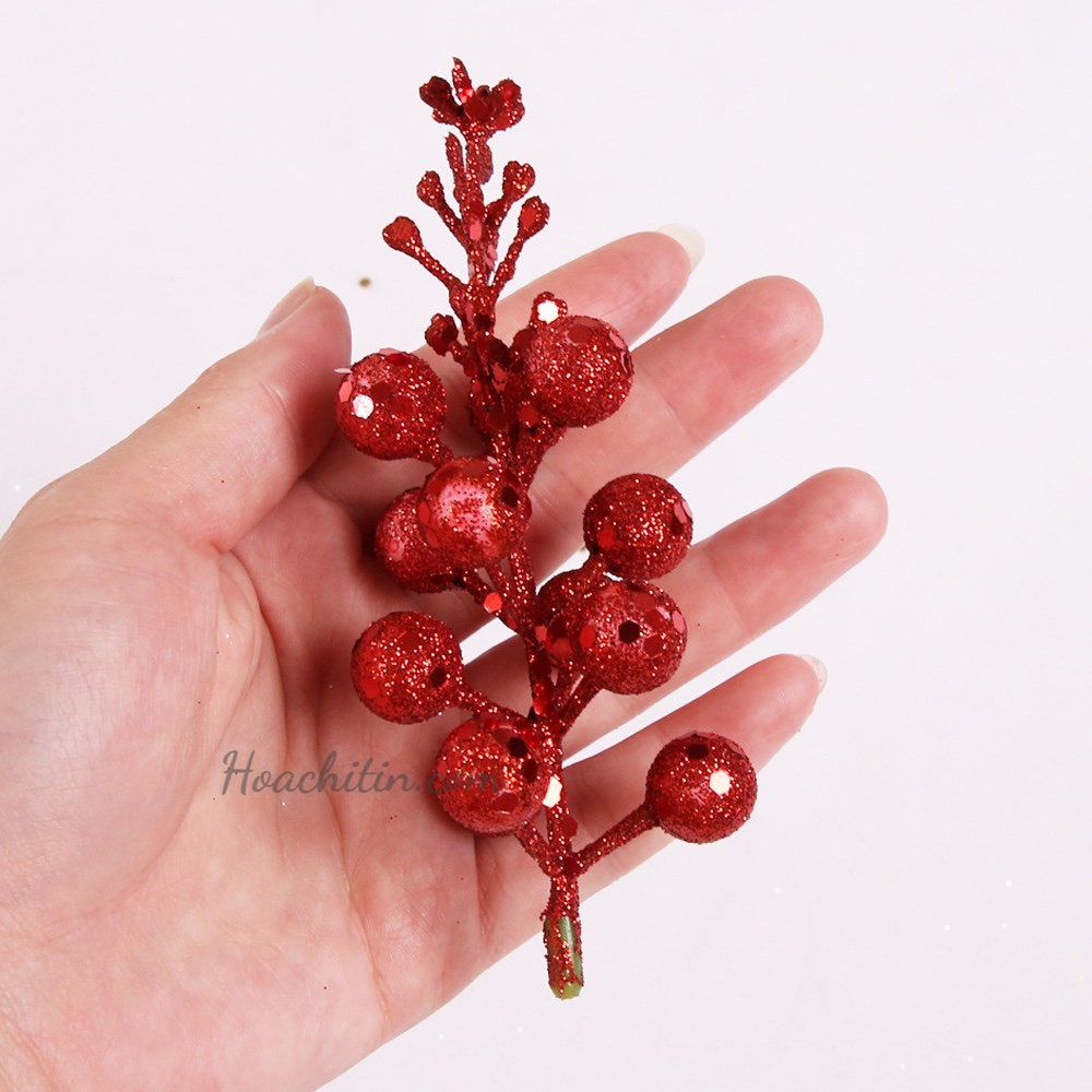 Trái sung kim tuyến trang trí tháp bánh tháp nước phụ kiện treo Tết