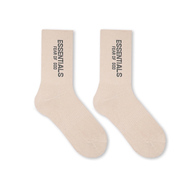 [ Hype Sneaker ] Phụ kiện giày sneaker trend : Tất cổ cao Essential Fear Of God ( FOG ) logo Essential đứng .