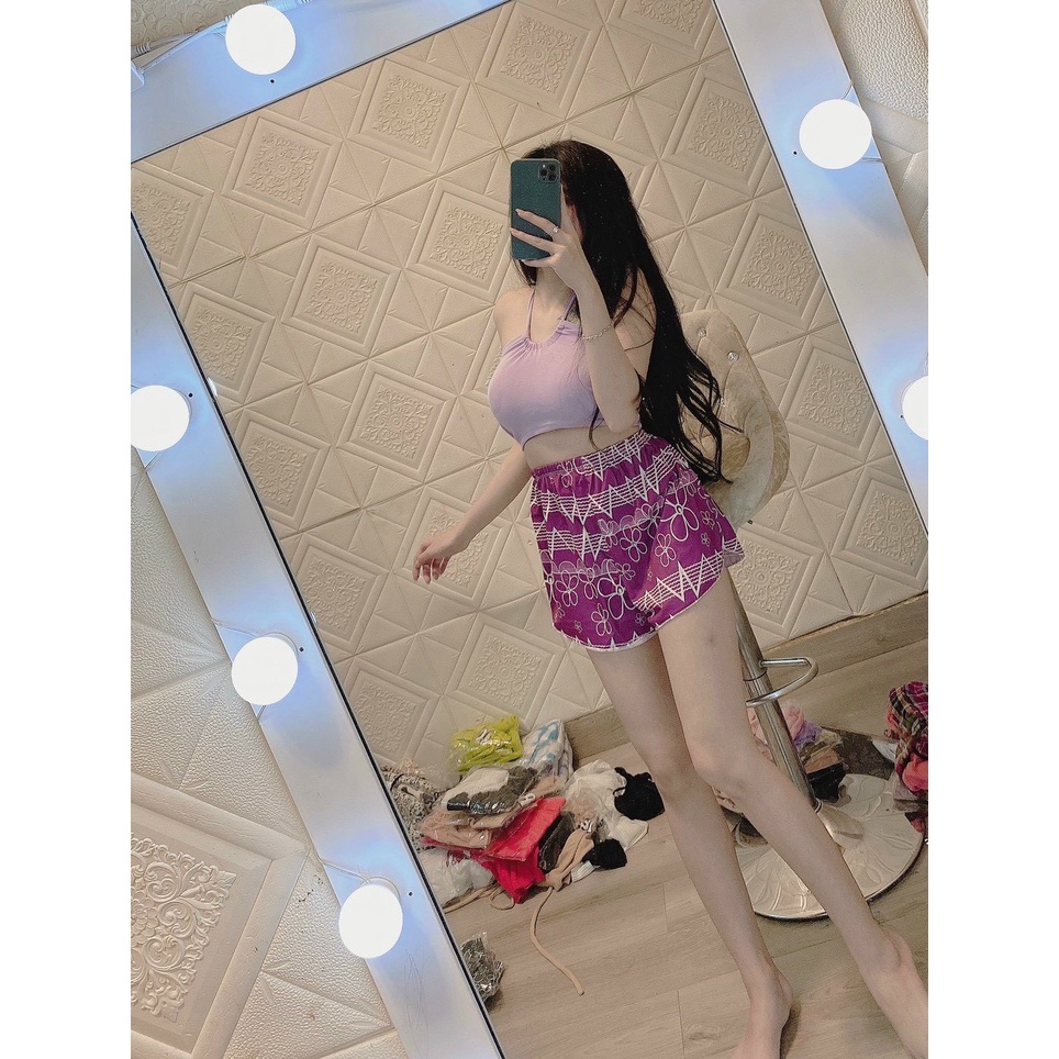 quần thun họa tiết xinh ảnh thật tv