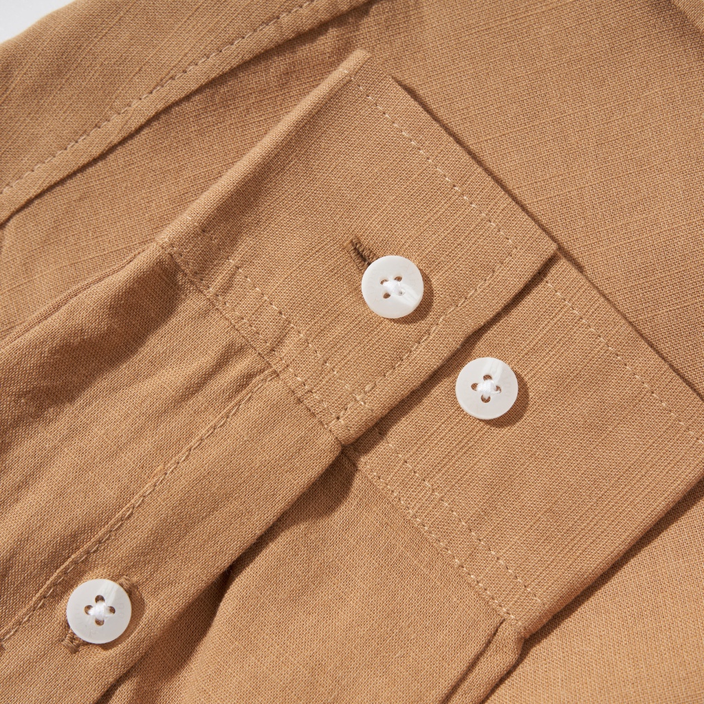 Áo Sơ Mi Dài Tay Nam Trơn ATINO Vải Cotton mềm mịn thoáng mát Form Regular SM4.4001