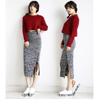 ÁO LEN CROPTOP TAY DÀI