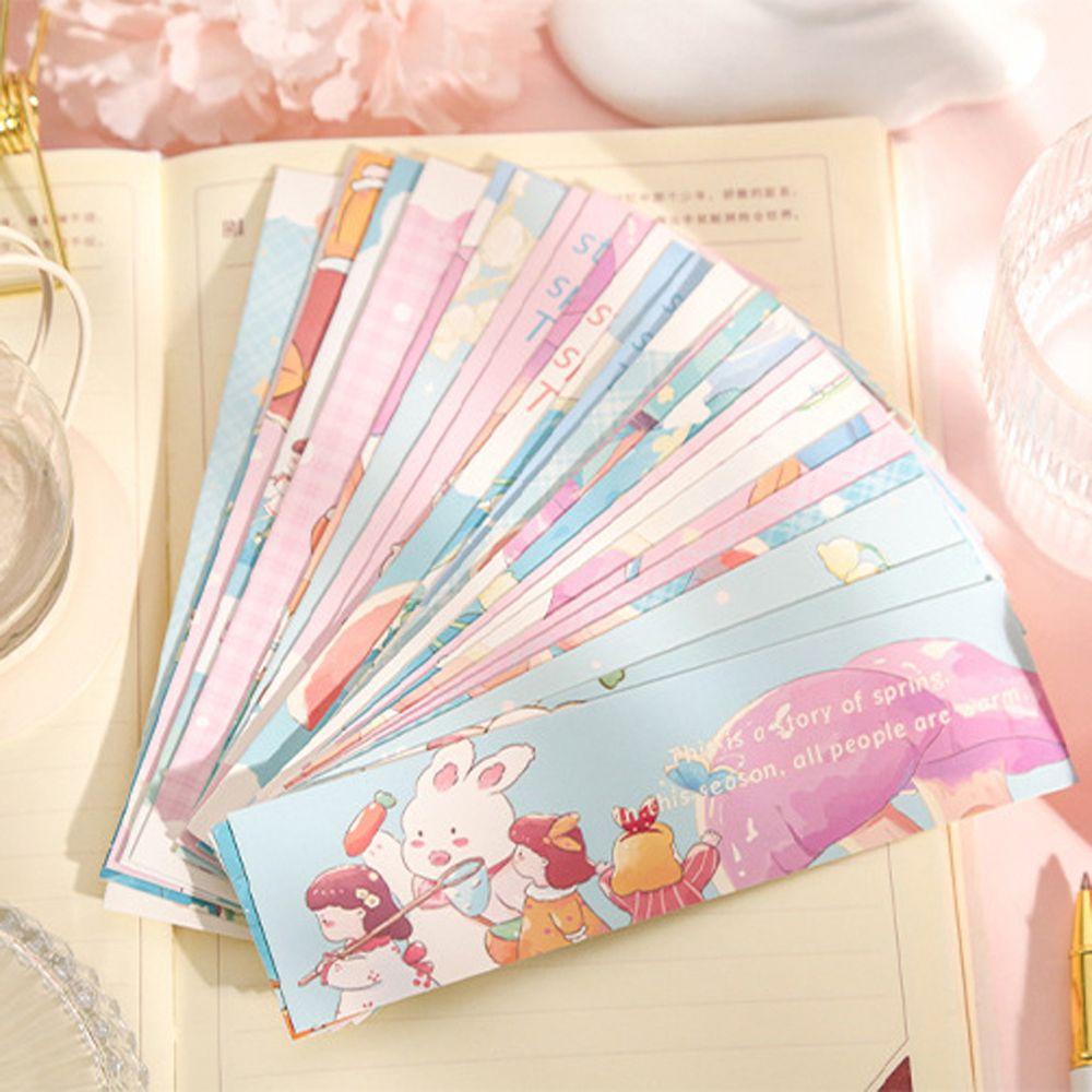 Pewany Spring Thẻ Đánh Dấu Trang Sách Phong Cách Retro Lãng Mạn Cho Học Sinh