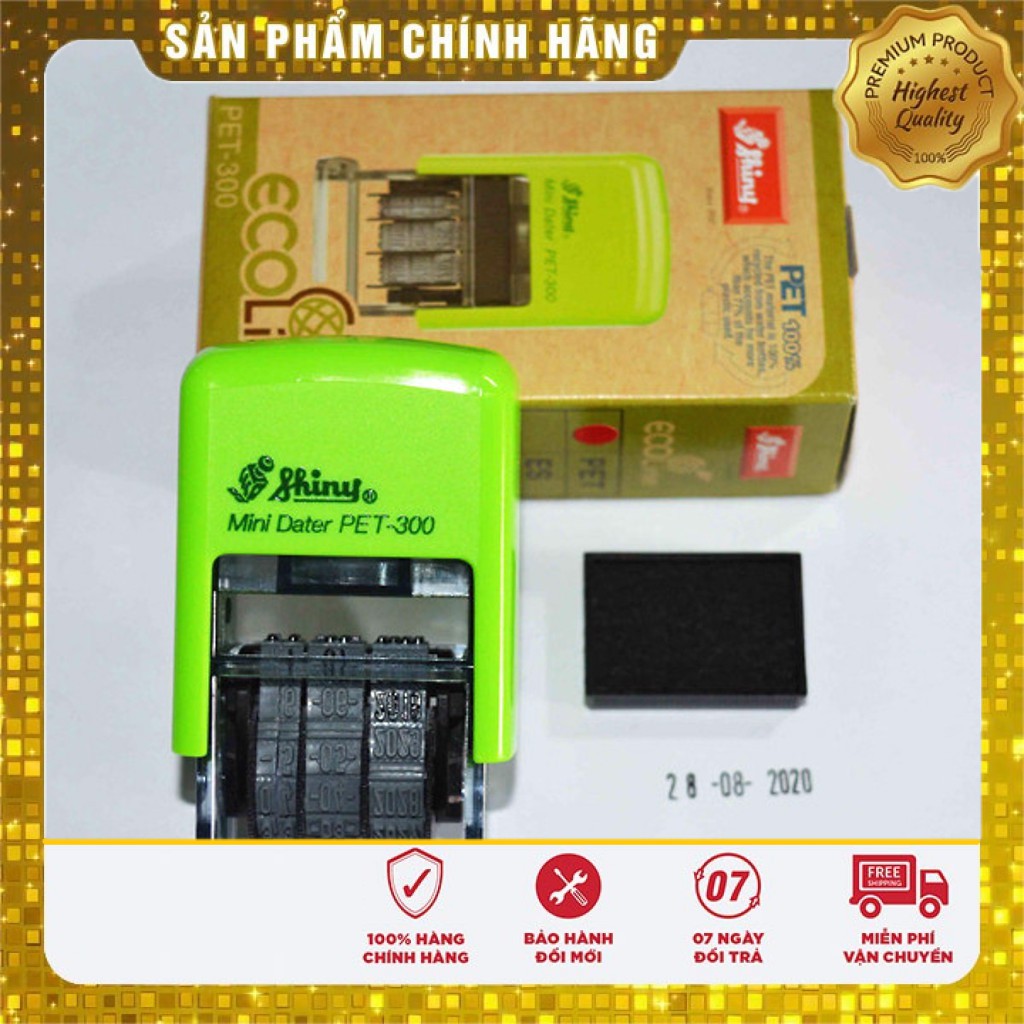 Dấu tự động Shiny S-300 (đóng ngày, tháng, năm) ✫ ✫ ✫ ♥♥