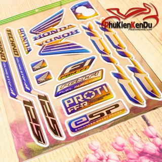 TEM CROM CHỮ NỔI CHO XE CLICK [TẶNG KÈM 1 TEM STICK]