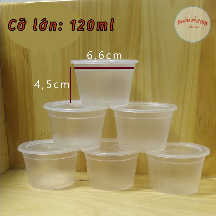 Set 10 Hộp nhựa làm Caramen hình tròn có nắp sử dụng nhiều lần – Hộp làm bánh Flan Buôn Rẻ 01171