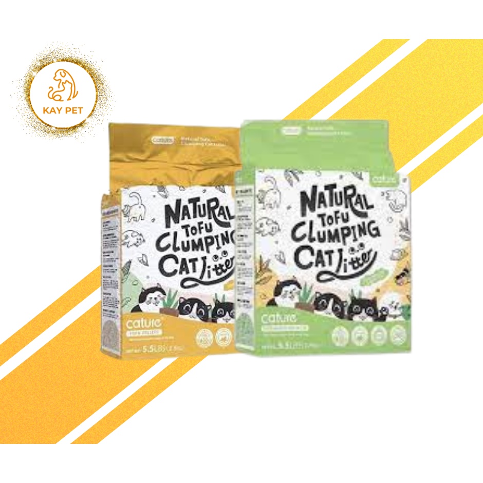 Cát đậu nành Cature Tofu Hương Trà Xanh/ Hương Sữa 6L - giao mùi ngẫu nhiên