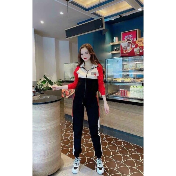 Set bộ thu đông nữ dài tay quần bo ống chất umi hàn siêu đẹp siêu điệu đà - bộ thể thao thu đông nữ