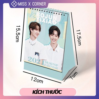 CÓ SẴN Lịch để bàn mini 2021 TIÊU CHIẾN XIAO ZHAN The Untamed BLACKPINK Vương Nguyên Vương Tuấn Khải TFBoys