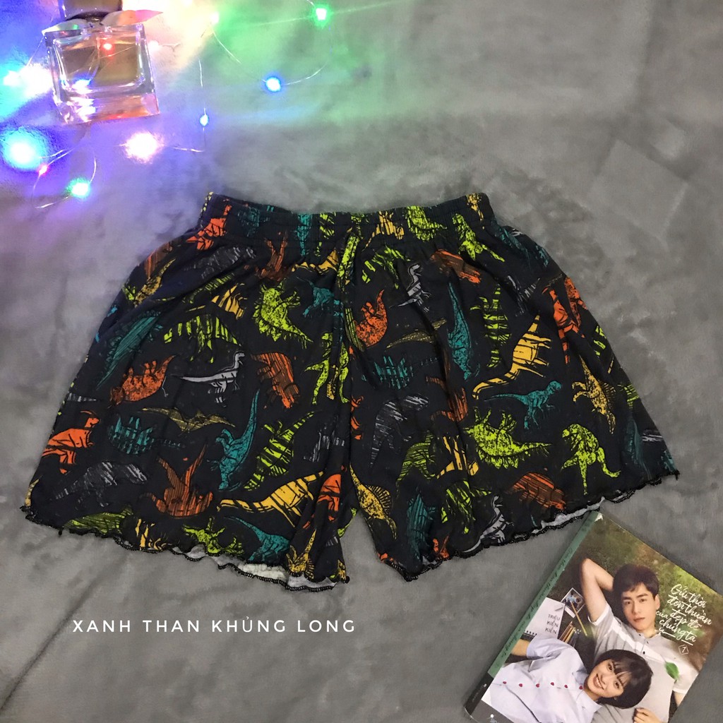 [𝐒𝐀𝐋𝐄 𝐒𝐇𝐎𝐂𝐊] Quần đùi Thái Lan nhún viền cute - QUẦN ĐÙI NGỦ nữ vải Cotton Thái mềm mát free size 40-65kg | BigBuy360 - bigbuy360.vn