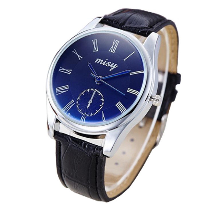 Đồng hồ nam/nữ Misy kim xanh dây da thời trang SP290 (Nhiều màu) | BigBuy360 - bigbuy360.vn