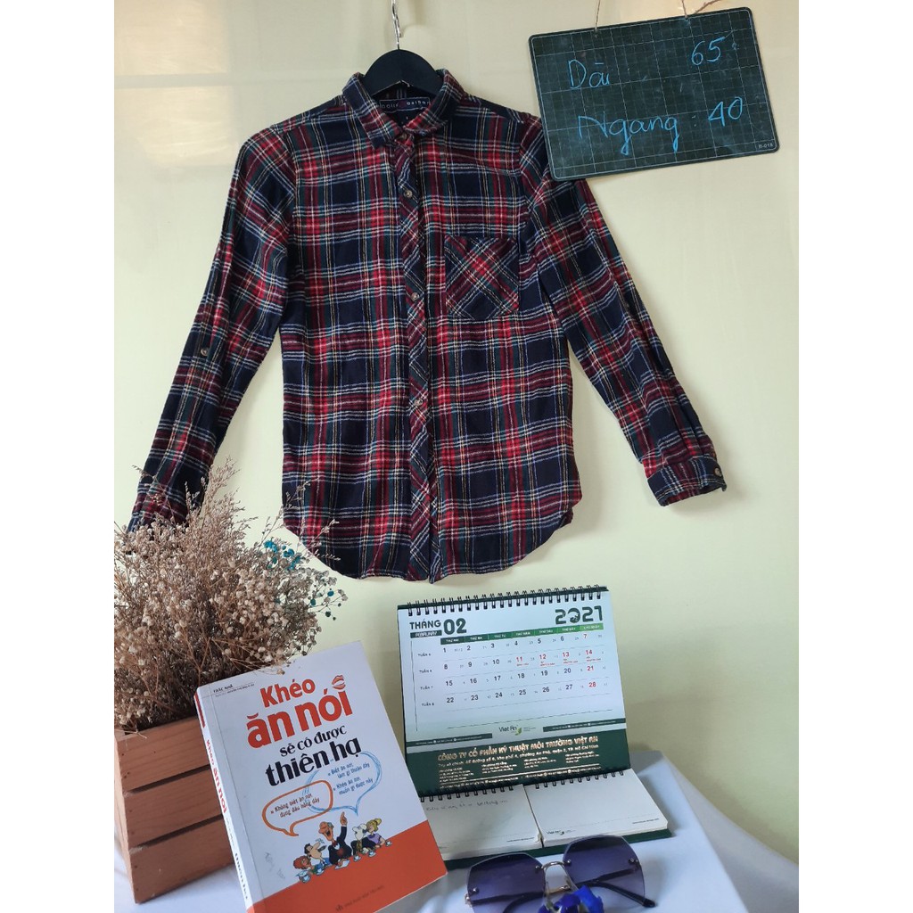 Áo sơ mi caro plannel 2hand
