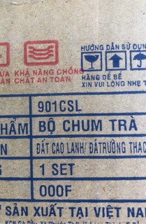 Chum trà bằng sứ