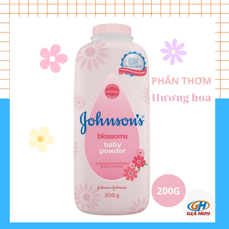 Phấn rôm Johnsons Baby Powder hương hoa cho bé