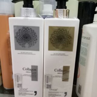Combo cặp dầu gội xả Collagen VINGE 1000ml