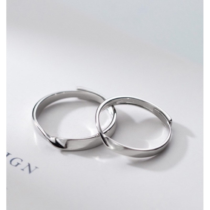 Nhẫn đôi | Nhẫn cặp bạc s925 cao cấp