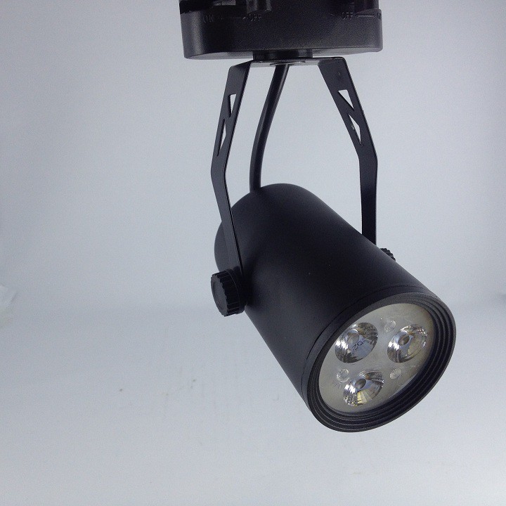 Đèn led rọi ray 3W siêu sáng, siêu bền vỏ đen, trắng,phải sử dụng kèm thanh ray, chiếu điểm tập trung, bảo hành 24thang
