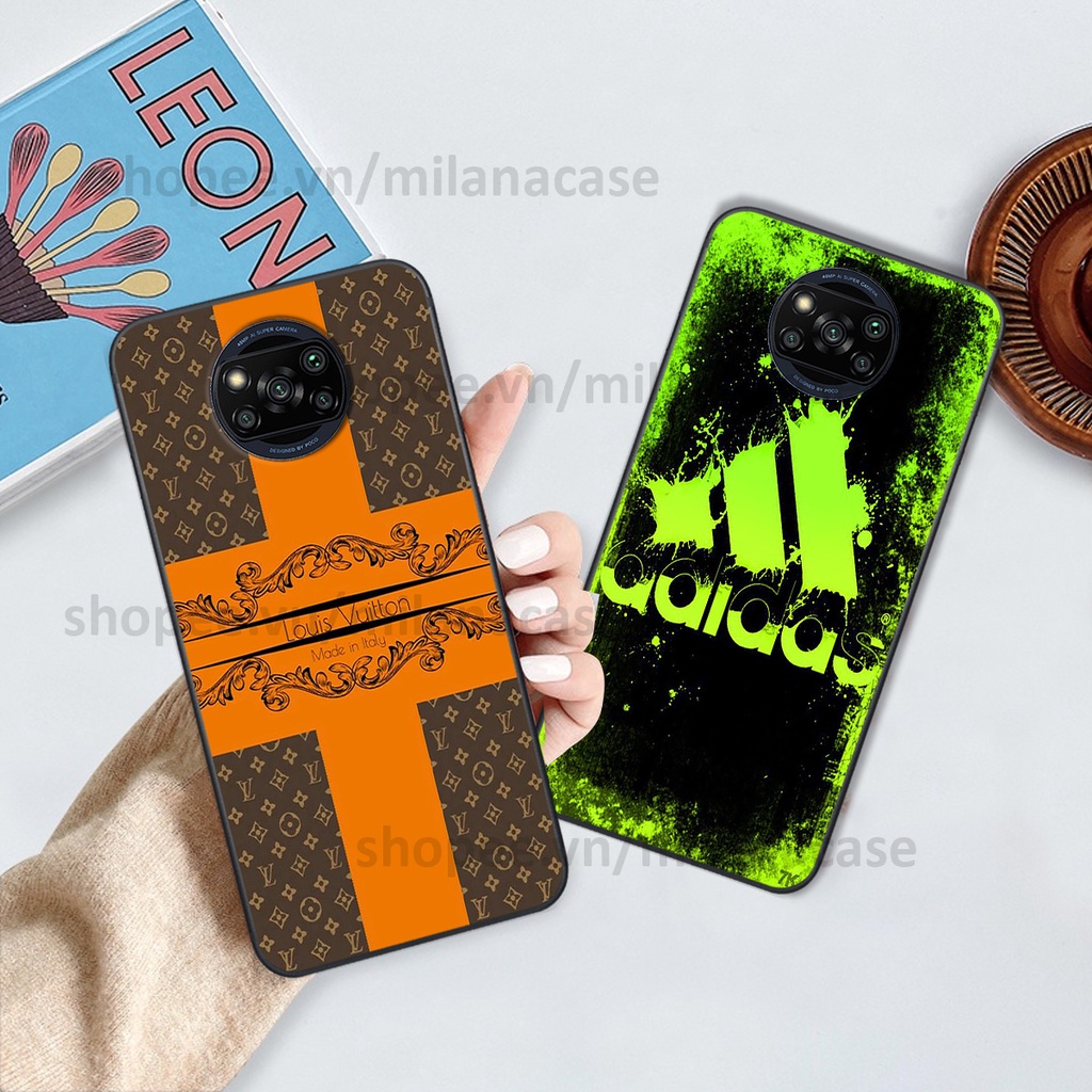 Ốp Xiaomi Poco X3 / Poco X3 Pro in hình các thương hiệu nổi tiếng sang chảnh, đẳng cấp, cá tính