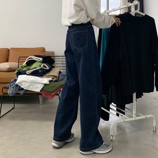 Quần Jeans Dài Ống Rộng Thời Trang Dành Cho Nữ