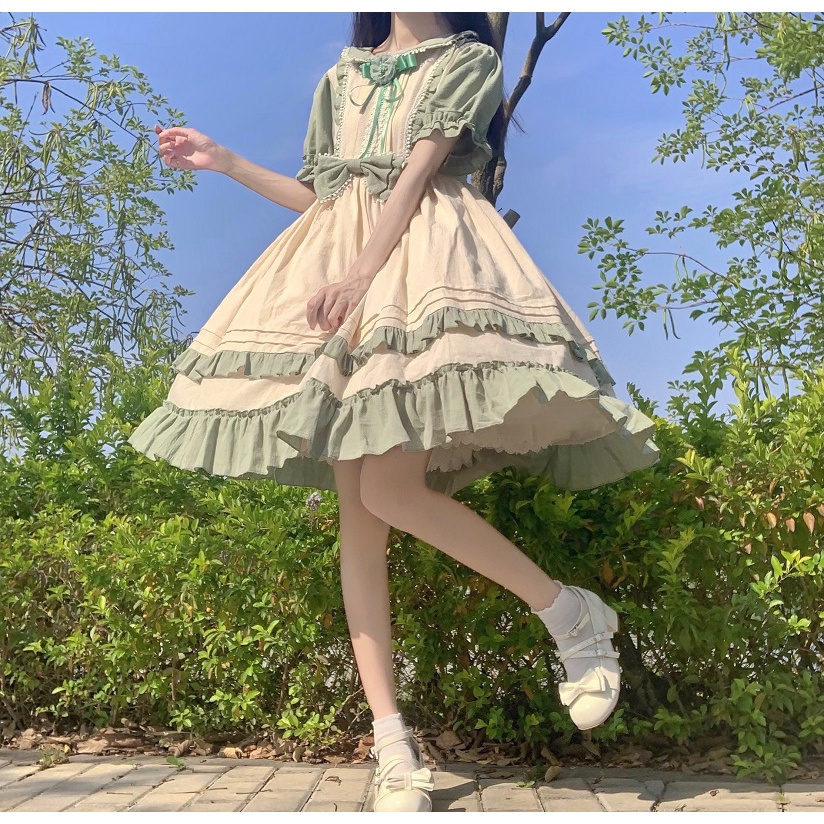 Váy OP lolita tay ngắn siêu xinh xắn
