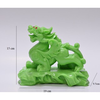 Tỳ Hưu Đá Màu Xanh Ngọc