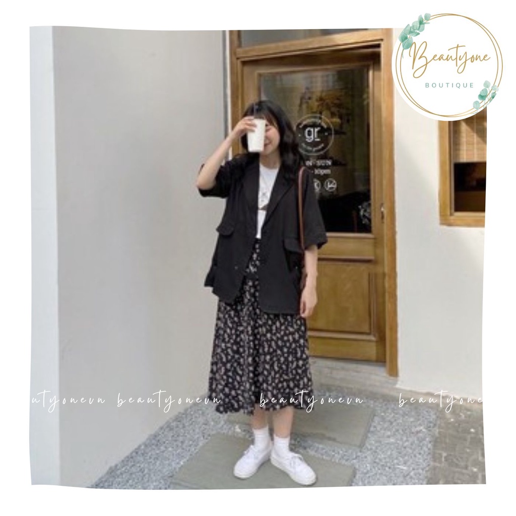 Áo Blazer Cộc Tay Hot Hit 2021 - Áo Vest Cộc Tay Phong Cách Hàn Quốc