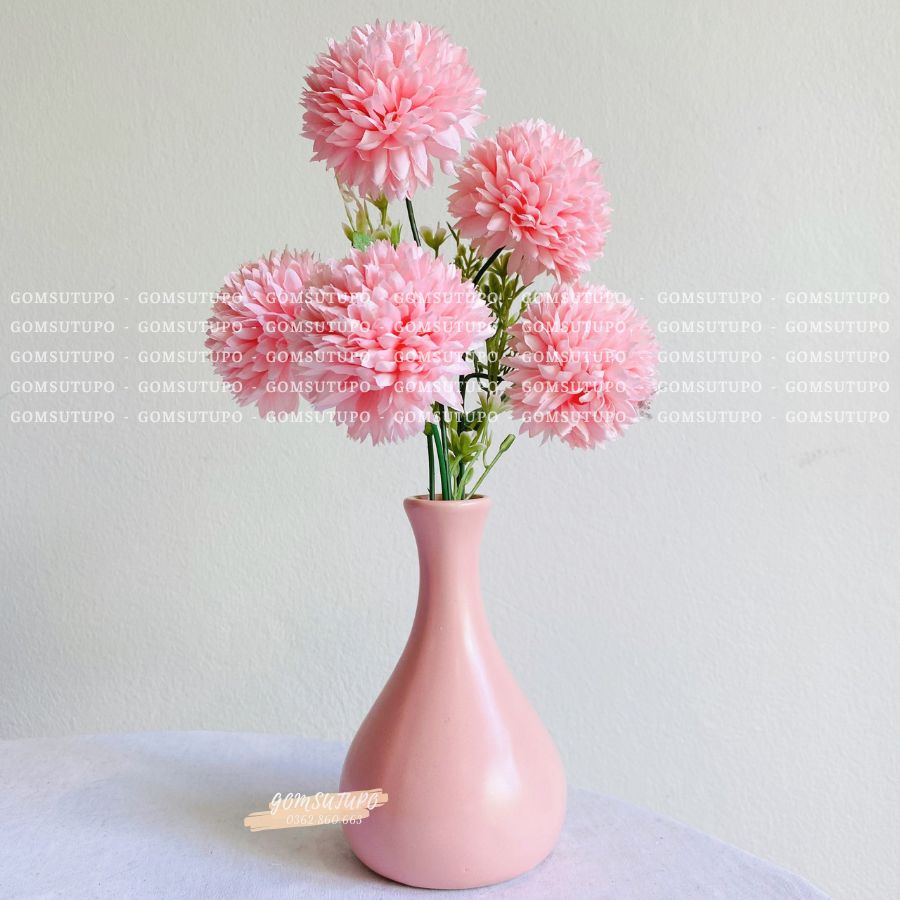 Lọ Hoa Mini Màu PASTEL - Trắng Vàng Hồng - 50 mẫu Bình Hoa Bát Tràng Trang Trí Để Bàn