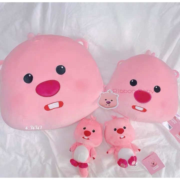 Gấu Bông Hải Ly Loopy Hồng Đáng Yêu Cao Cấp AIXINI