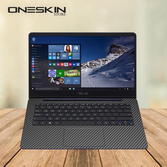 Miếng dán trang trí Laptop bằng sợi carbon cao cấp