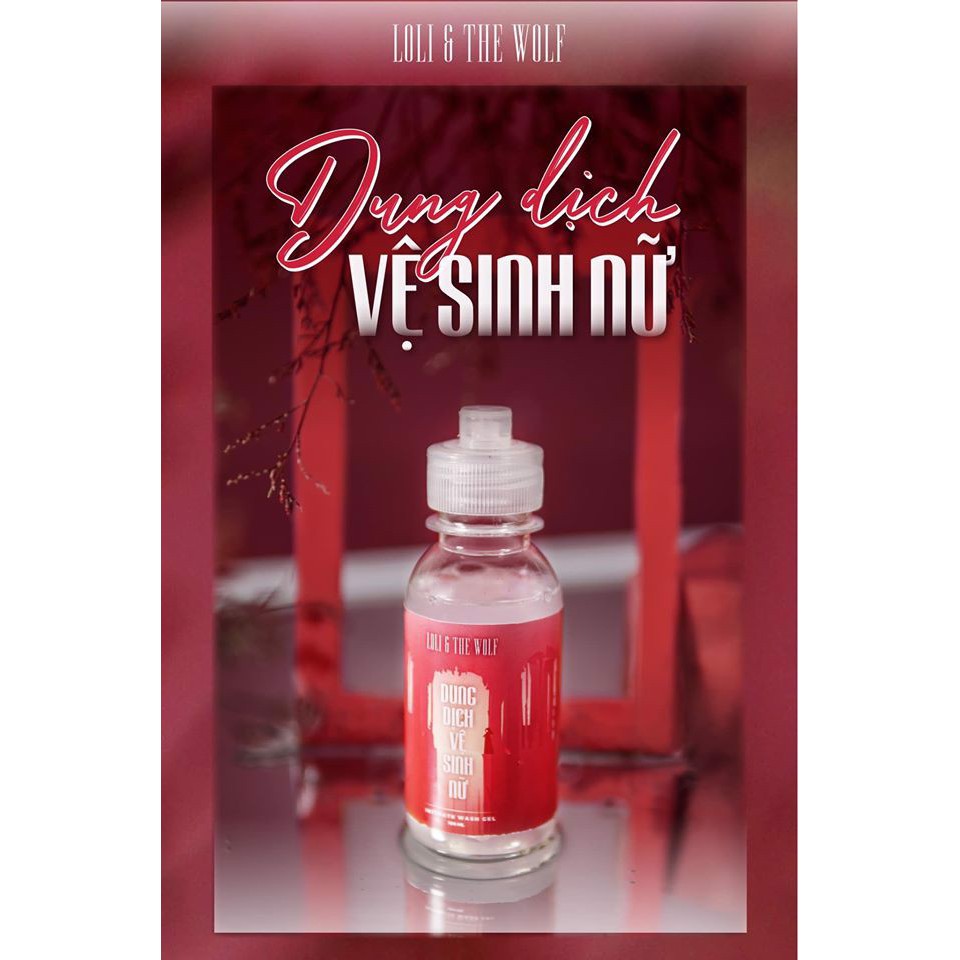 Dung dịch vệ sinh nữ thành phần tự nhiên chai 100ml - LOLI & THE WOLF