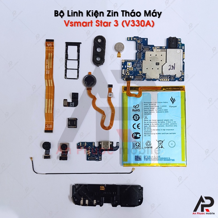 Pin Vsmart Star 3 / V330A - Linh Kiện Pin Điện Thoại Vsmart Zin Bóc Máy