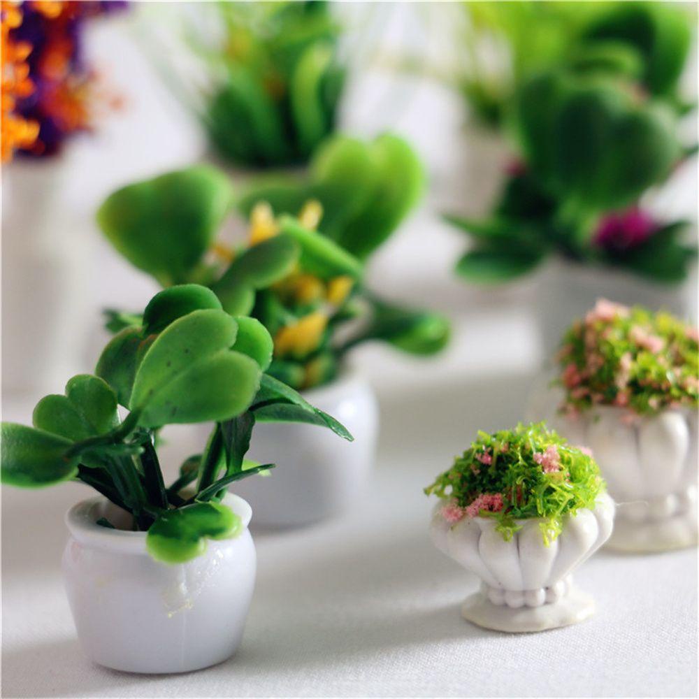 Chậu Hoa Mini Dễ Thương Dùng Trang Trí Tiểu Cảnh / Nhà Búp Bê