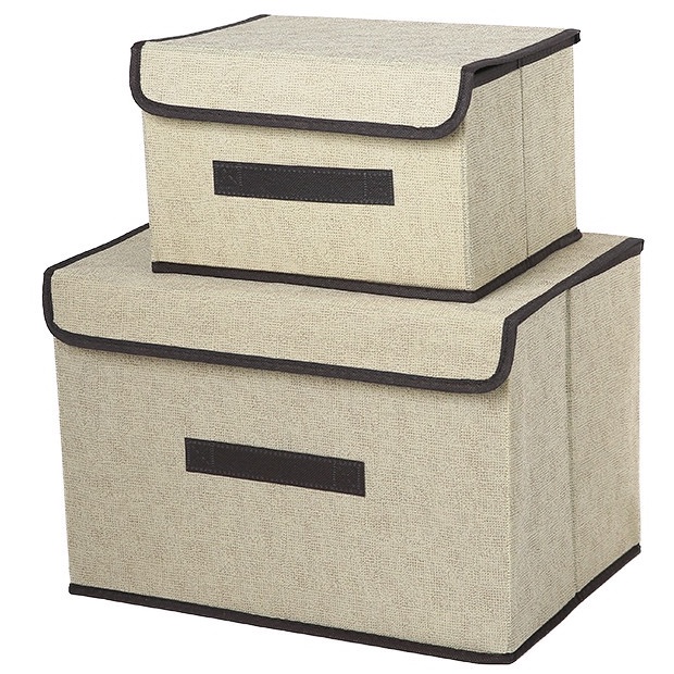 [Thánh chứa chăn ga] Hộp túi vải gấp gọn đựng đồ đa năng có nắp decor nhà cửa