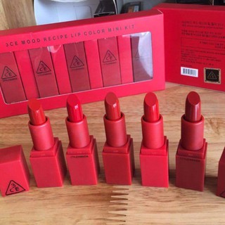 Set son sáp 3CE  5 cây mini