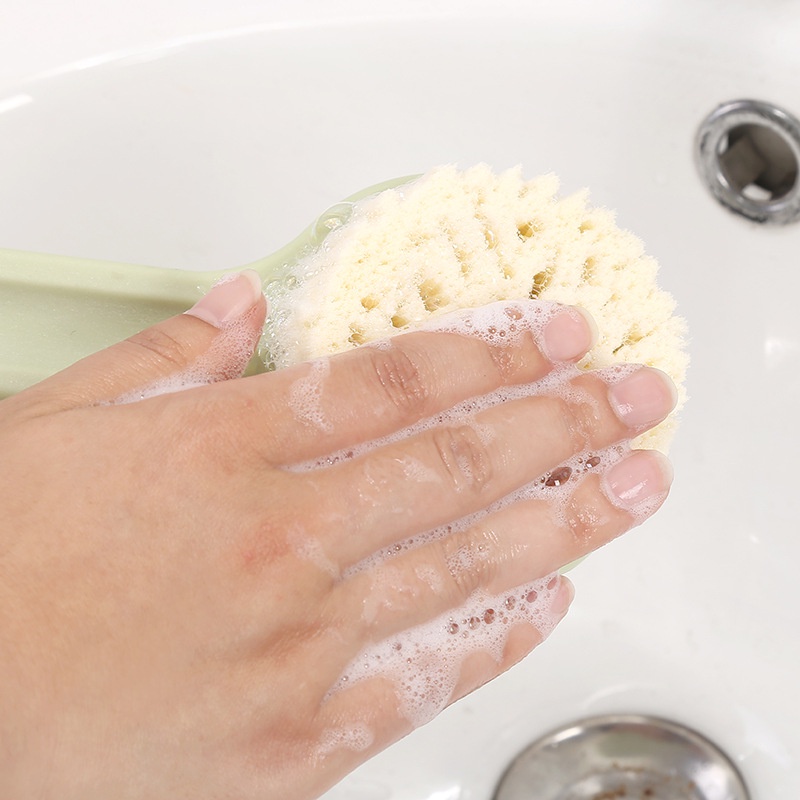 Bàn chải cọ tắm chà lưng massage tẩy tế bào chết body muji nhật bản