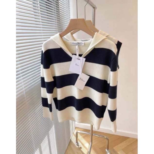 ÁO LEN KẺ THỦY THỦ DIOR