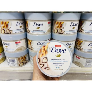 Kem dưỡng Tẩy tế bào chết body Dove (Macadamia & Rice Milk)