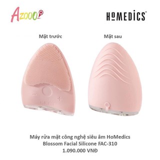 [ SALE SHOCK ] Máy rửa mặt công nghệ siêu âm HoMedics Blossom FAC-310 - Siêu Sạch