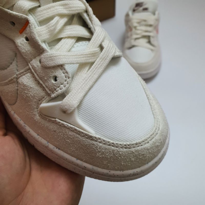 Giày sneaker sb dunk disrupt 2 pale ivory cao cấp, Giày thể thao nam nữ sb dunk disrupt 2 trắng hồng fullbox cực đẹp