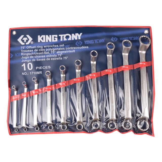 1710MR Bộ 10 cờ lê 2 đầu vòng Kingtony 6-32mm