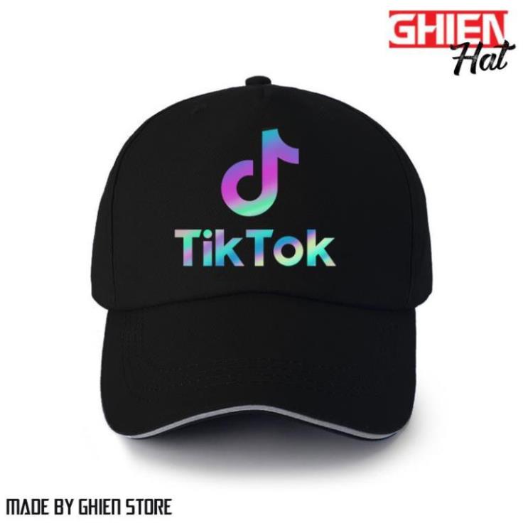 HOT- Nón Kết TIKTOK Phản Quang 7 Màu - Mũ Lưỡi Trai In Hình Thời Trang - áo cực chât /uy tín chất lượng