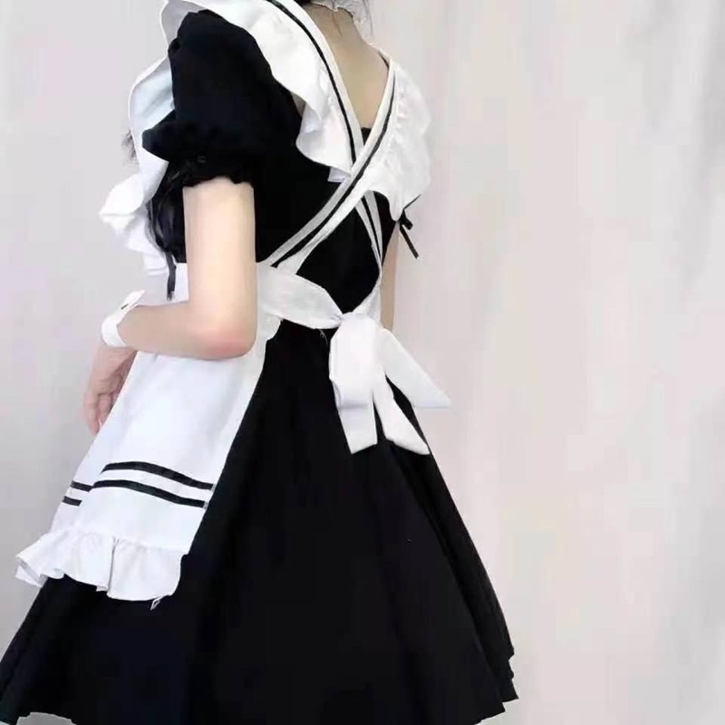 [Có sẵn] Váy Maid Full Phụ Kiện Kèm Vớ | BigBuy360 - bigbuy360.vn