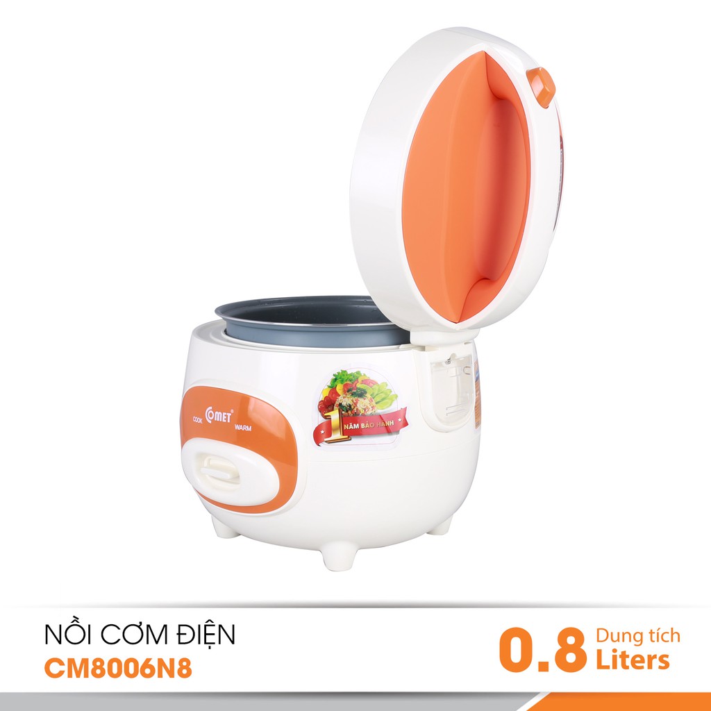 NỒI CƠM ĐIỆN COMET CM8006N8 - DUNG TÍCH 0.8 LÍT