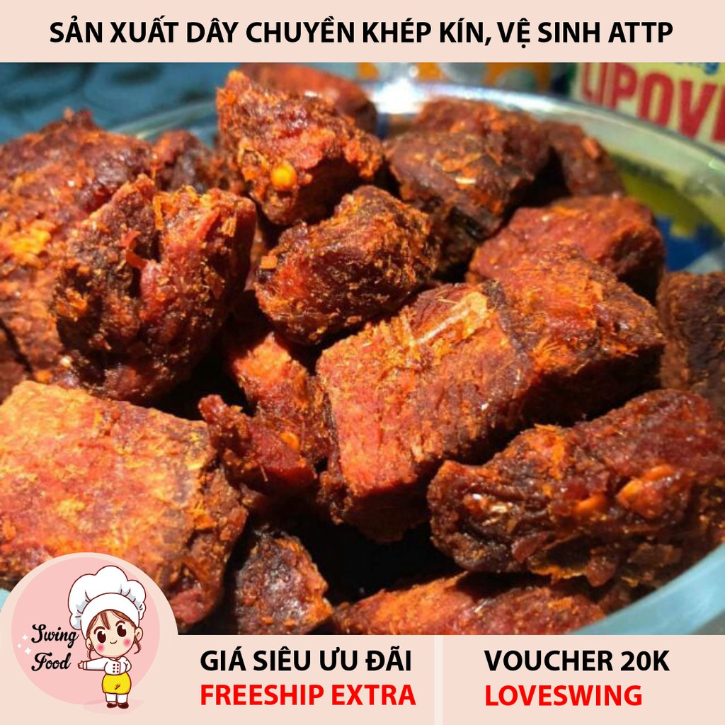 Khô Bò Viên Hồng Ngự hũ 250G 💖 FREESHIP 💖 Khô bò đen đặc sản thịt thật tươi ngon chất lượng hảo hạng